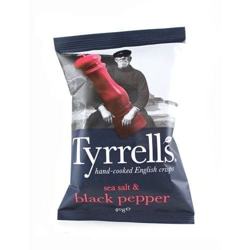 Tyrrells Sea Salt & Black Pepper 24x40g