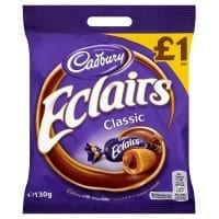 Cadburys Chocolate Eclair PMP £1.25 12x130g