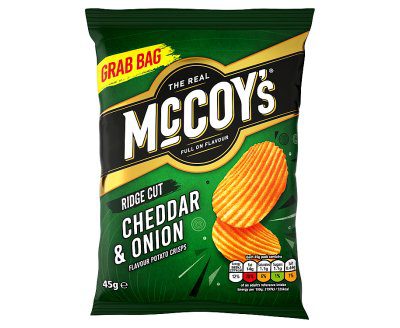 McCoys Cheddar & Onion 36x45g