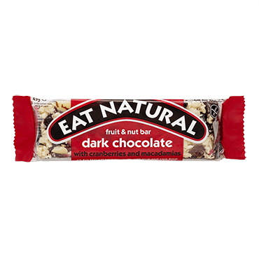 Eat Natural Dark Chocolate with Cranberries and Macadamias 12x45g