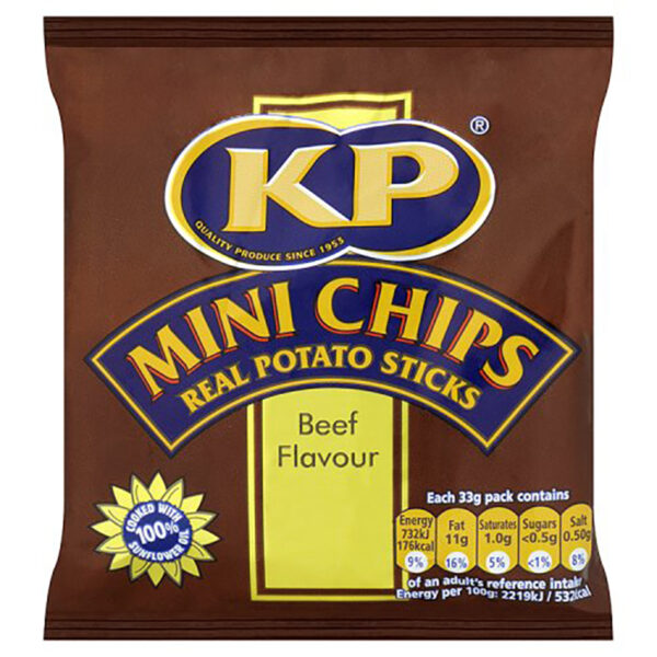 KP Mini Chips BBQ Beef 48x33g
