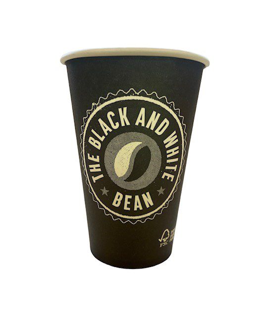 9oz Paper Vending Cups 20x50cups (1000 Cups) by The Black & White Bean