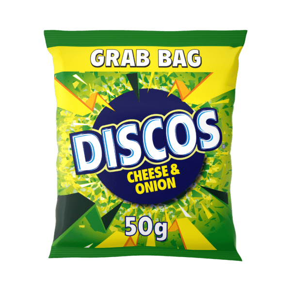 Discos Cheese & Onion Grab Bag 28x50g