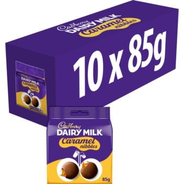 ***** Cadburys Caramel Nibbles 10x85g *****