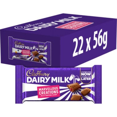 ***** Cadburys Dairy Milk BIG BAR Jelly Popping Candy 22x56g *****