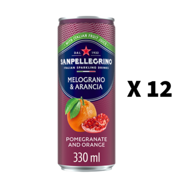 San Pellegrino Orange & Pomegranate 12x330ml