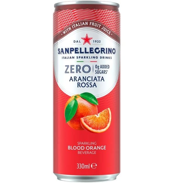 ***** San Pellegrino ZERO Aranciata Rossa (Blood Orange) 12x330ml *****