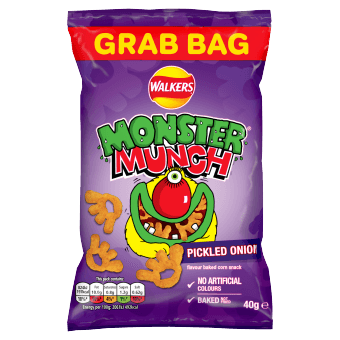 Monster Munch Grab Bag Pickled Onion 35x40g