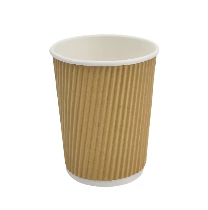12oz Kraft Ripple Wall Paper Cup (500 Cups)