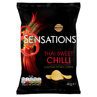 Walkers Sensations Thai Sweet Chilli 32x40g