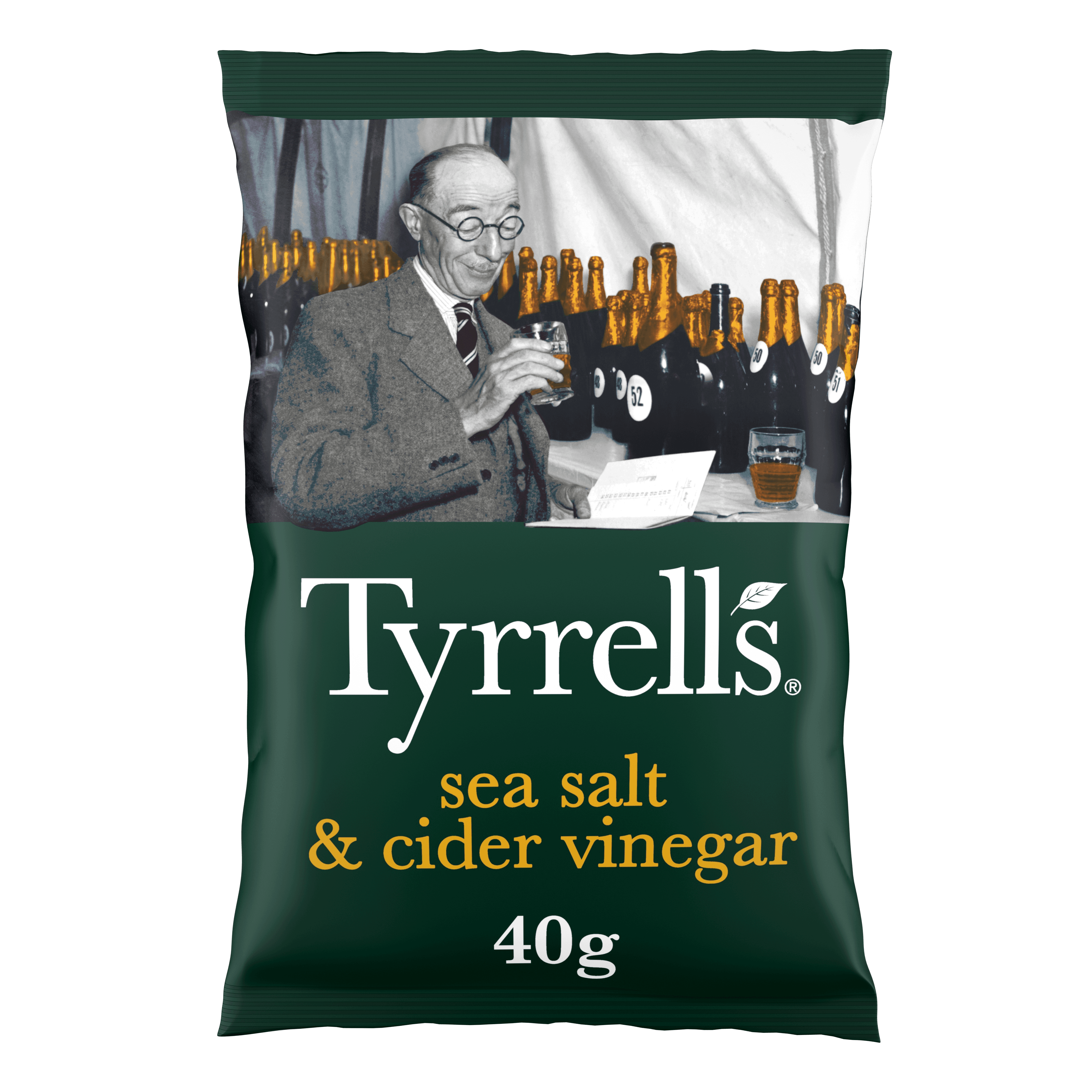 Tyrrells Sea Salt & Cider Vinegar 24x40g