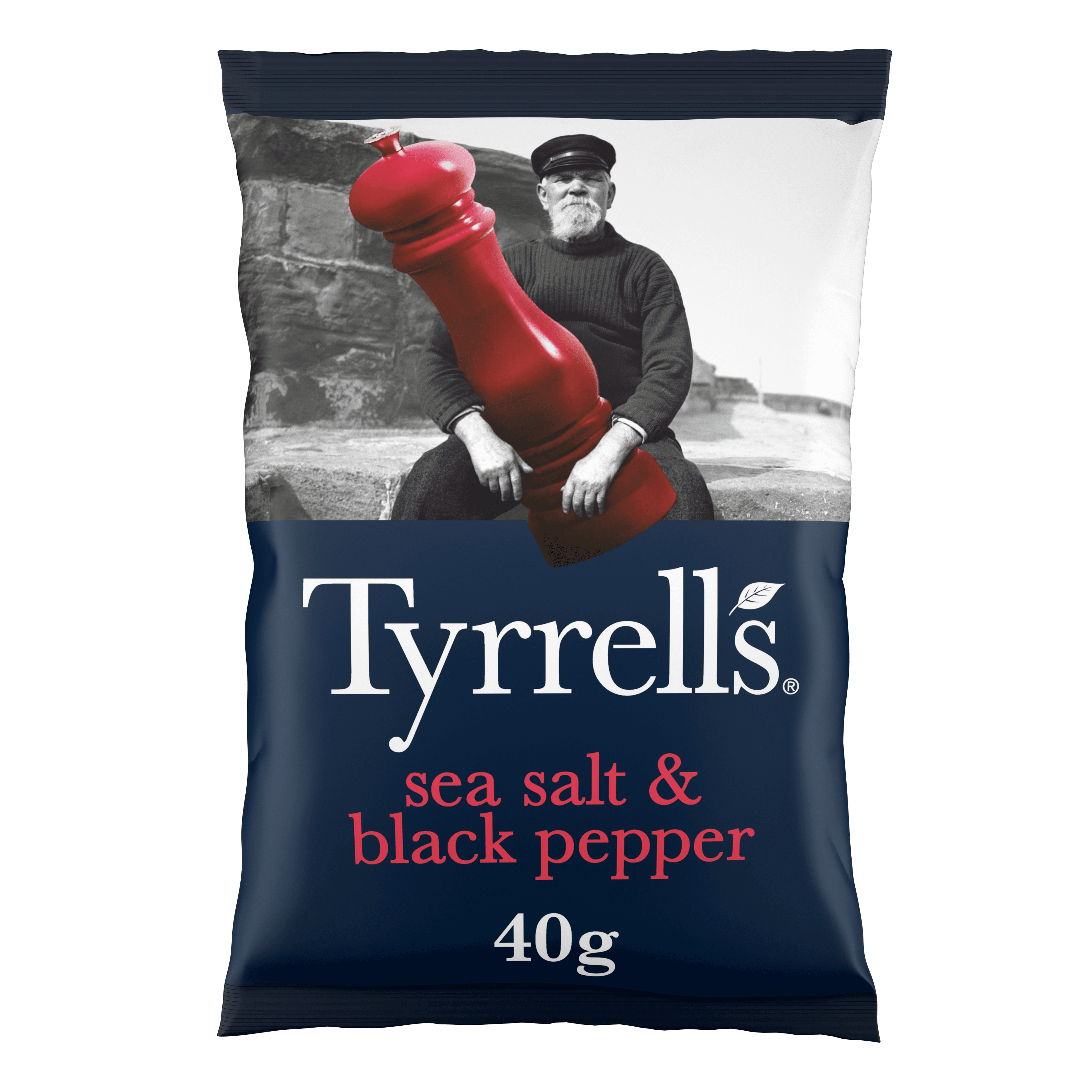 Tyrrells Sea Salt & Black Pepper 24x40g