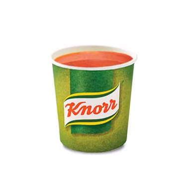 E/C Cover Incup Knorr Tomato Soup (12x25cups)