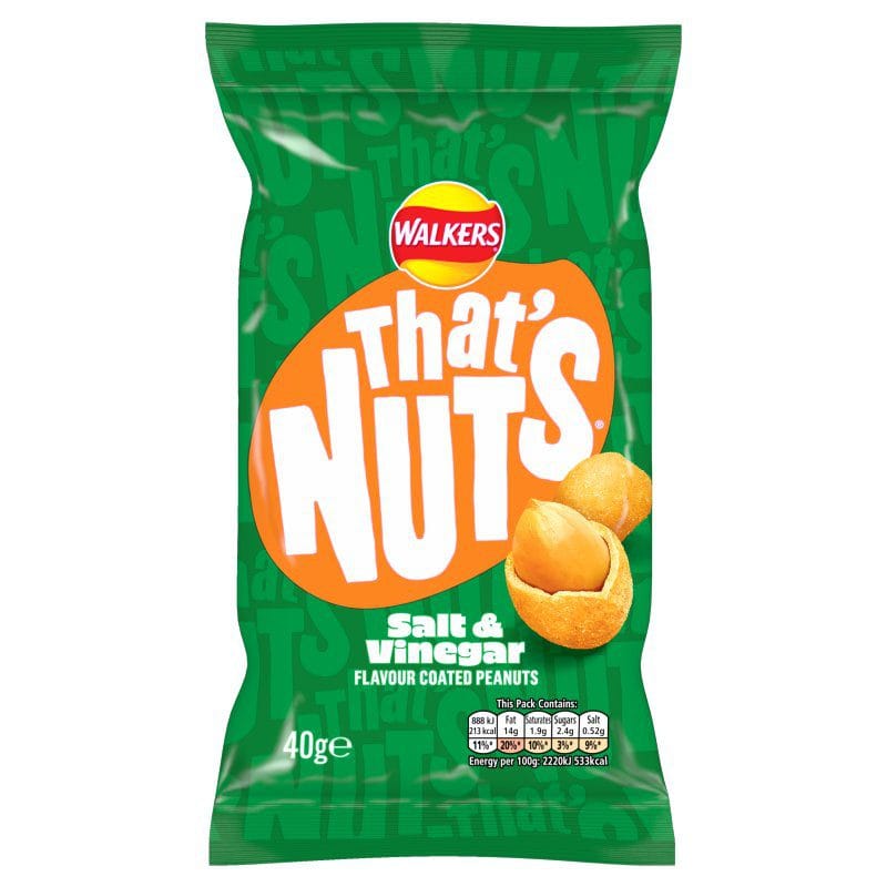 Walkers Thats Nuts Salt & Vinegar 20x40g