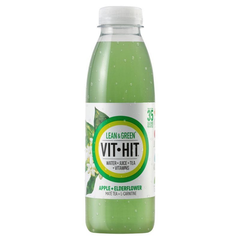 Vit Hit Lean & Green Apple & Elderflower 12x500ml