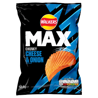 Walkers Max Cheese & Onion 24x42.5g