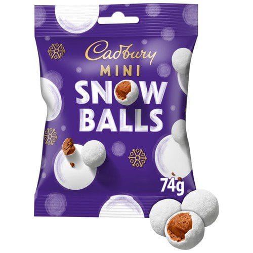 ***** Cadburys Mini Snowballs 24x74g *****