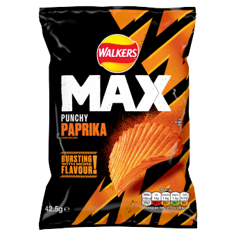 Walkers Max Punchy Paprika 24x42.5g