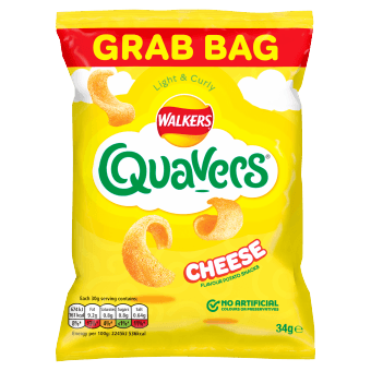 Walkers Grab Bag Quavers 30x34g