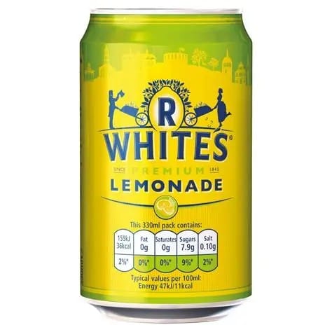 R Whites Lemonade 24x330ml