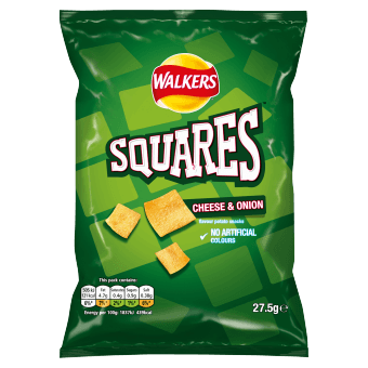 Squares Cheese & Onion 32x27.5g