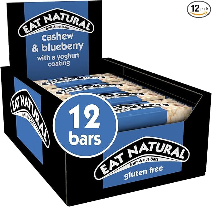 Eat Natural Cashew & Blueberry with a Yoghurt Coating 12x40g