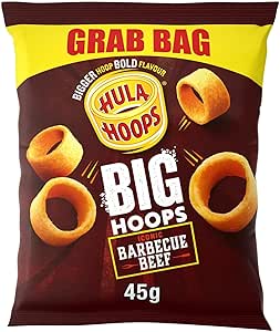 GRAB BAG Hula-Hoops BIG HOOPS BBQ 36x45g