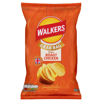 Walkers Grab Bag Roast Chicken 32x45g