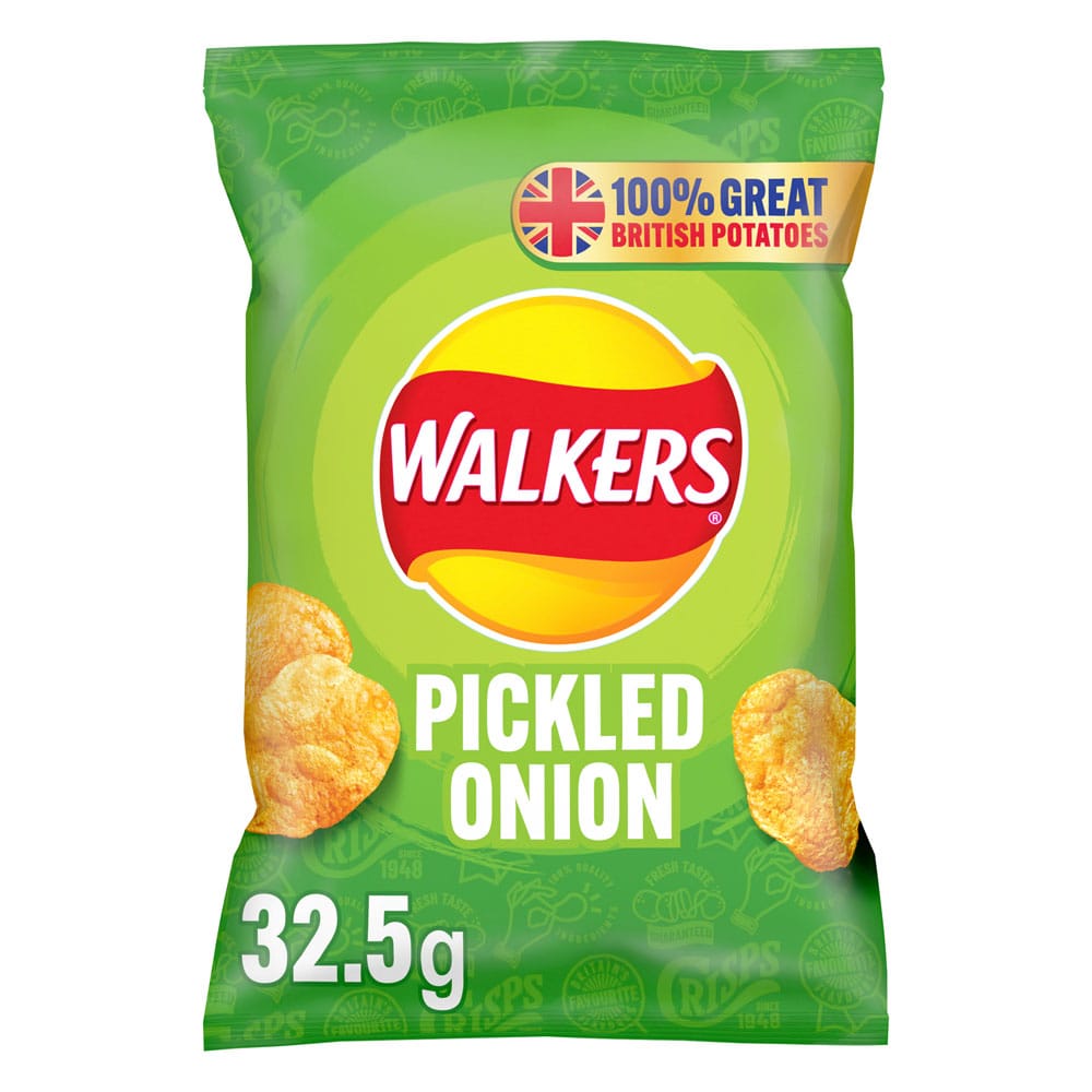 Walkers Pickled Onion 32x32.5g