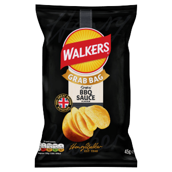 Walkers Grab Bag BBQ Sauce 32x45g