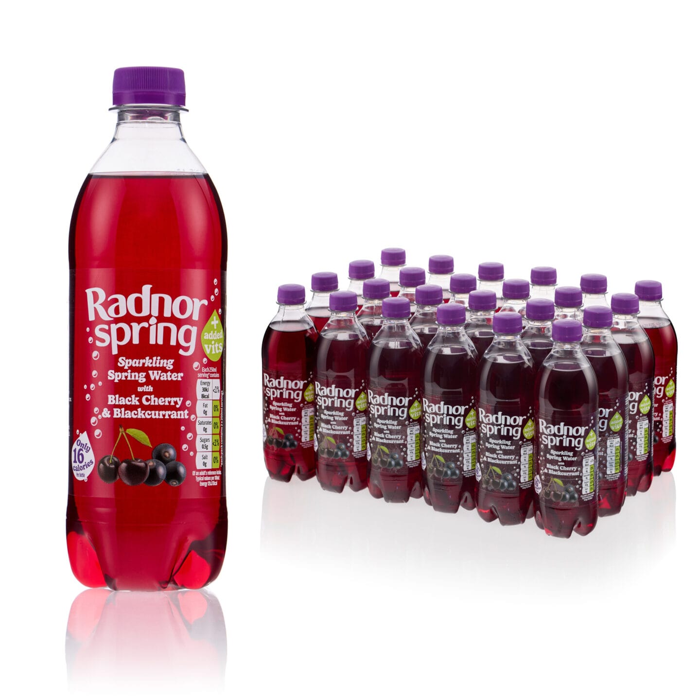 Radnor SPRING Black Cherry & Blackcurrant 24x500ml