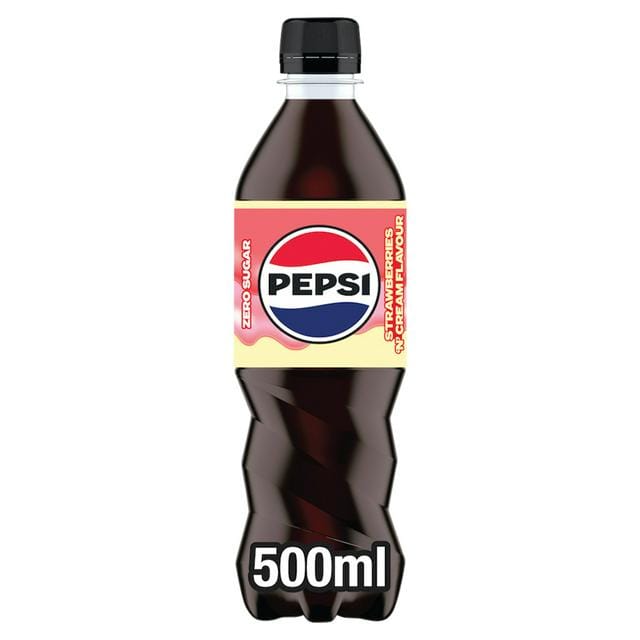 Pepsi Strawberries N Cream Zero 12x500ml Bottles