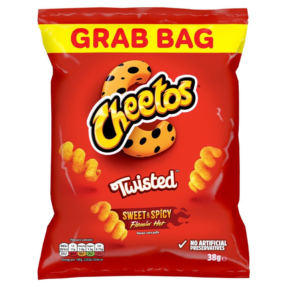 Walkers Grab Bag Cheetos Twisted Sweet & Spicy 30x38g