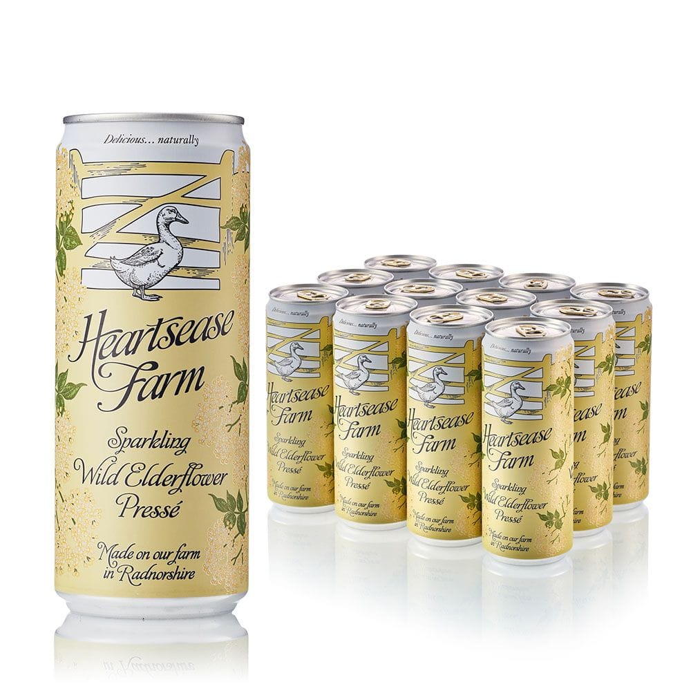 Heartsease Farm Sparkling Elderflower 12x330ml Cans