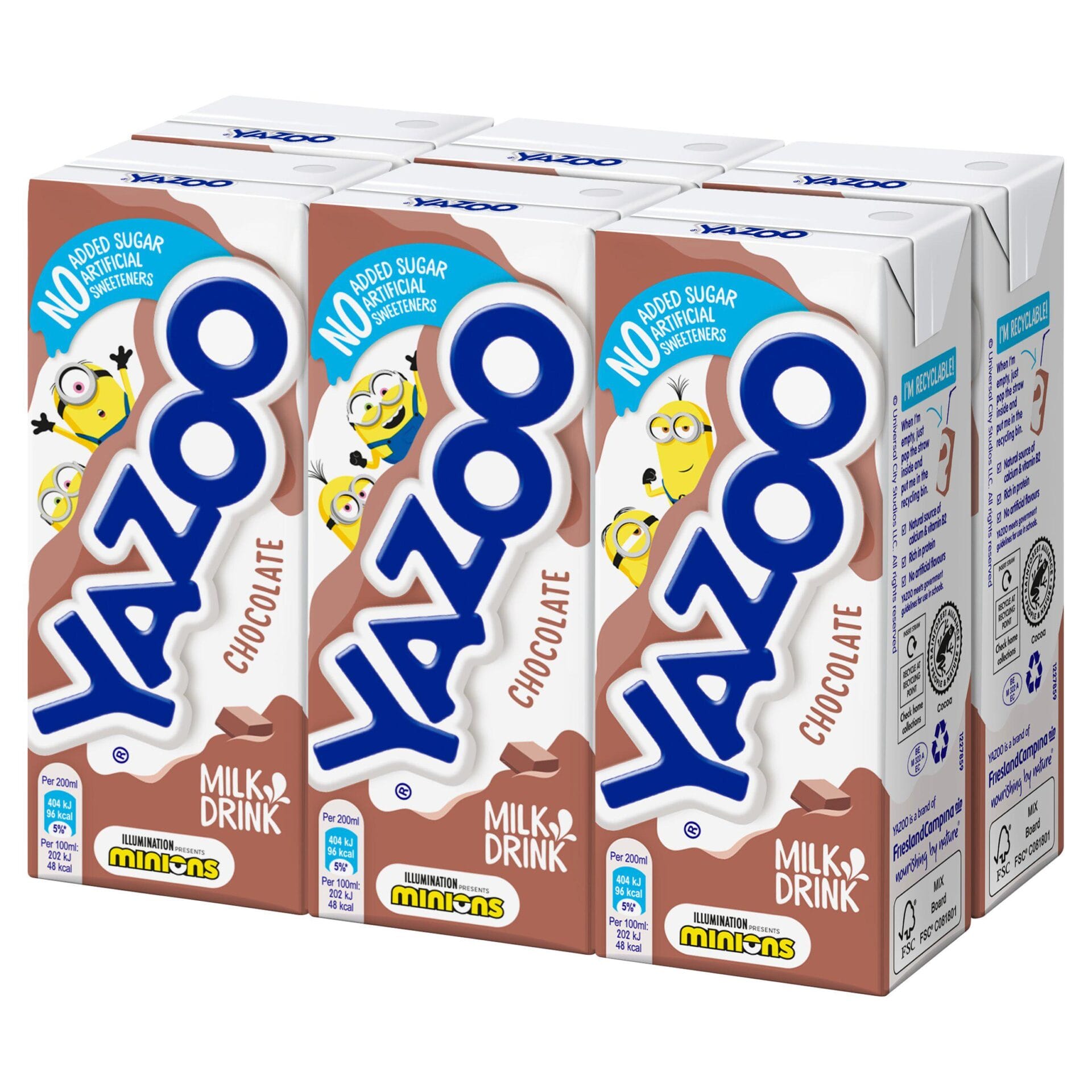 ***** Yazoo 5x(6x200ml) Chocolate Cartons *****