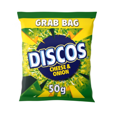 Discos Cheese & Onion Grab Bags 28x50g