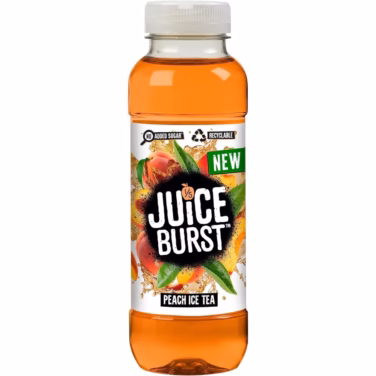 Juice Burst Peach Ice Tea 12x500ml