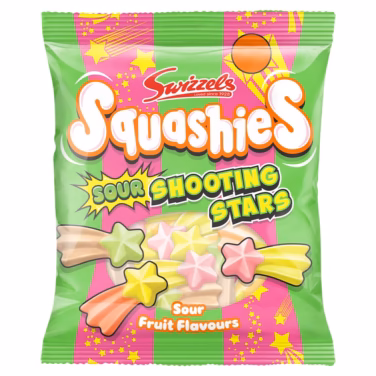 Swizzels Squashies Sour Shooting Stars 12x100g