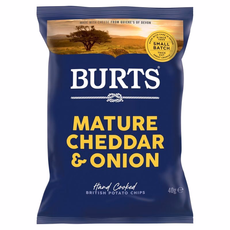 Burts Mature Cheddar & Onion 20x40g