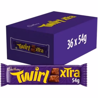 CADBURYS TWIRL XTRA 36X54G