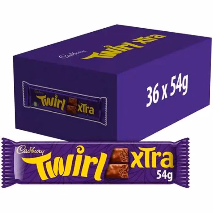 ***** CADBURYS TWIRL XTRA 36X54G *****