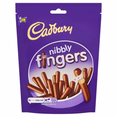 Cadburys Nibbly Chocolate Fingers 8x125g Pouches