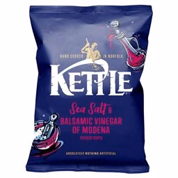 Kettle Crisps Sea Salt & Balsamic Vinegar of Modena 54x40g