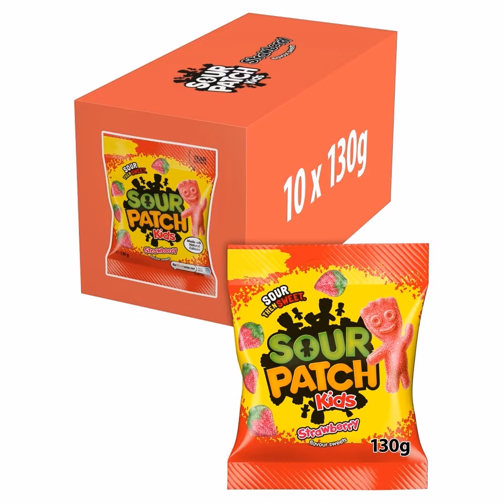 Sour Patch Kids Strawberry Pouches 10x130g