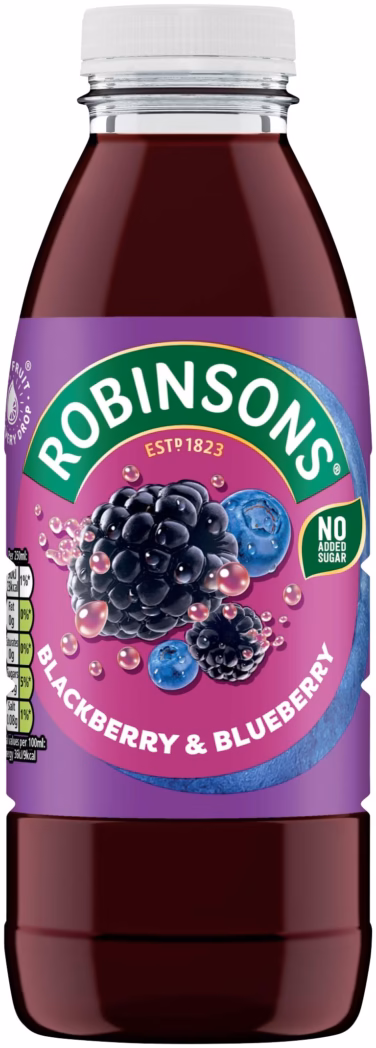 Robinsons Ready to Drink Blackberry & Blueberry 12x500ml Bottles