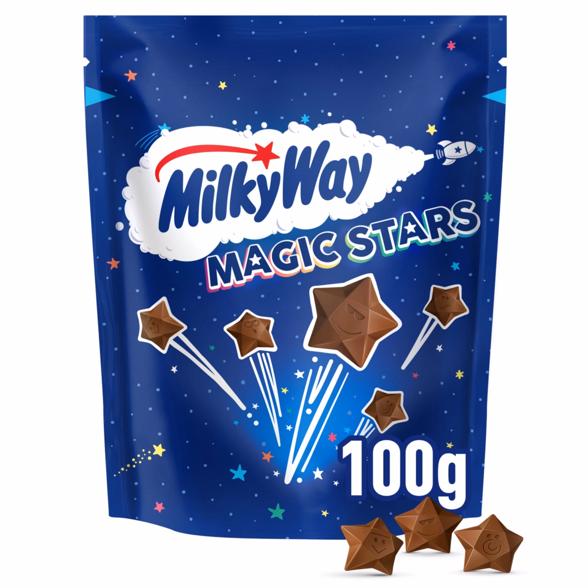 ***** Milky Way Magic Stars Chocolate Pouches 12x100g *****