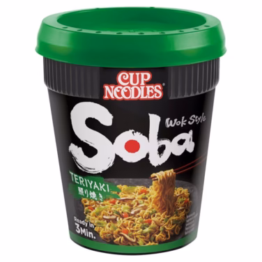 Nissin Soba Teriyaki Cup Noodles 8x90g