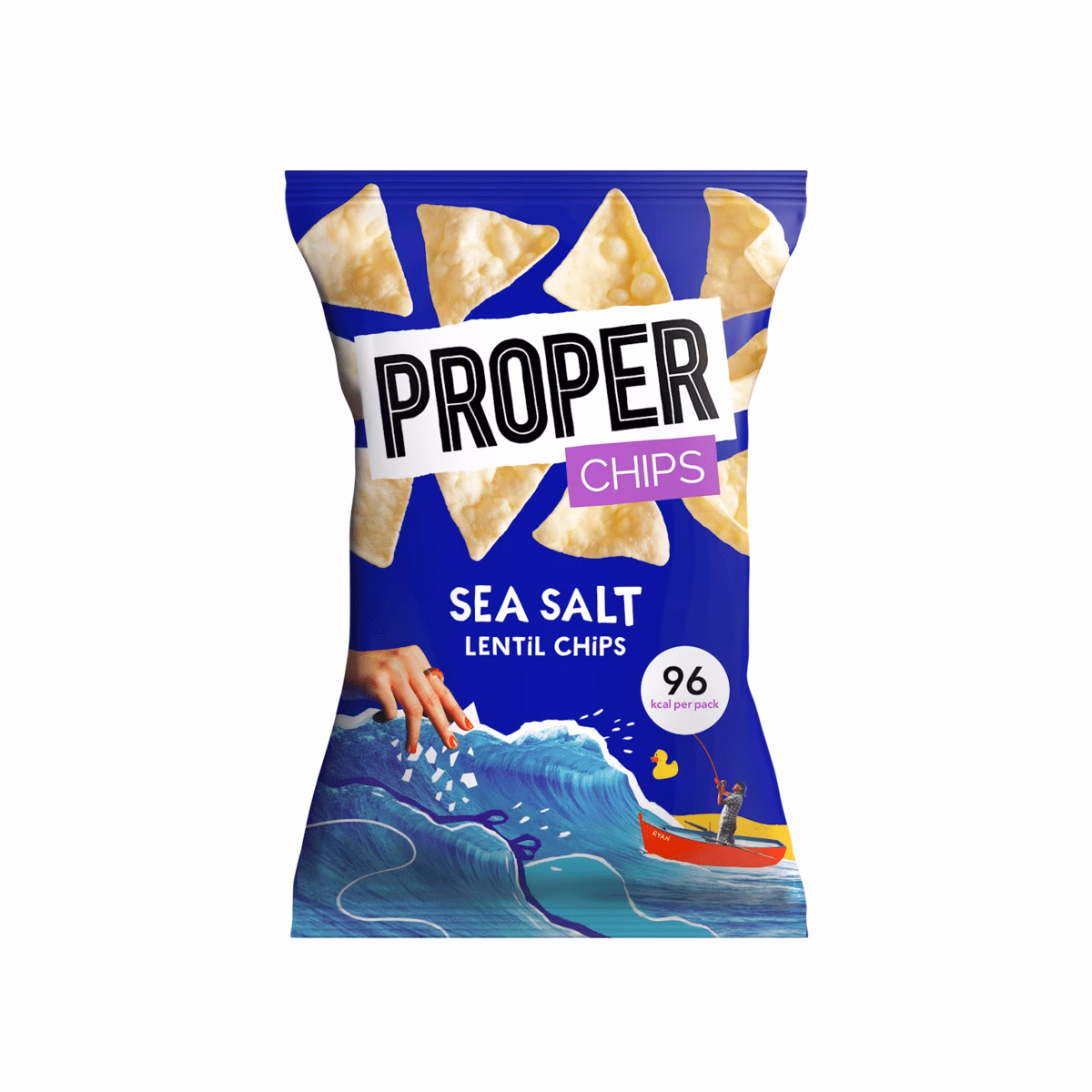 Proper Chips Lentil Chips Salt & Vinegar 24x20g