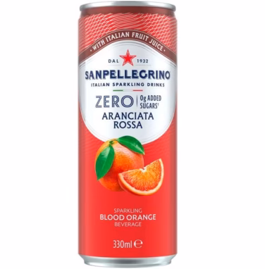 ***** San Pellegrino ZERO Aranciata Rossa (Blood Orange) 12x330ml *****