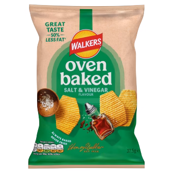 Walkers Baked Salt & Vinegar 32x37.5g